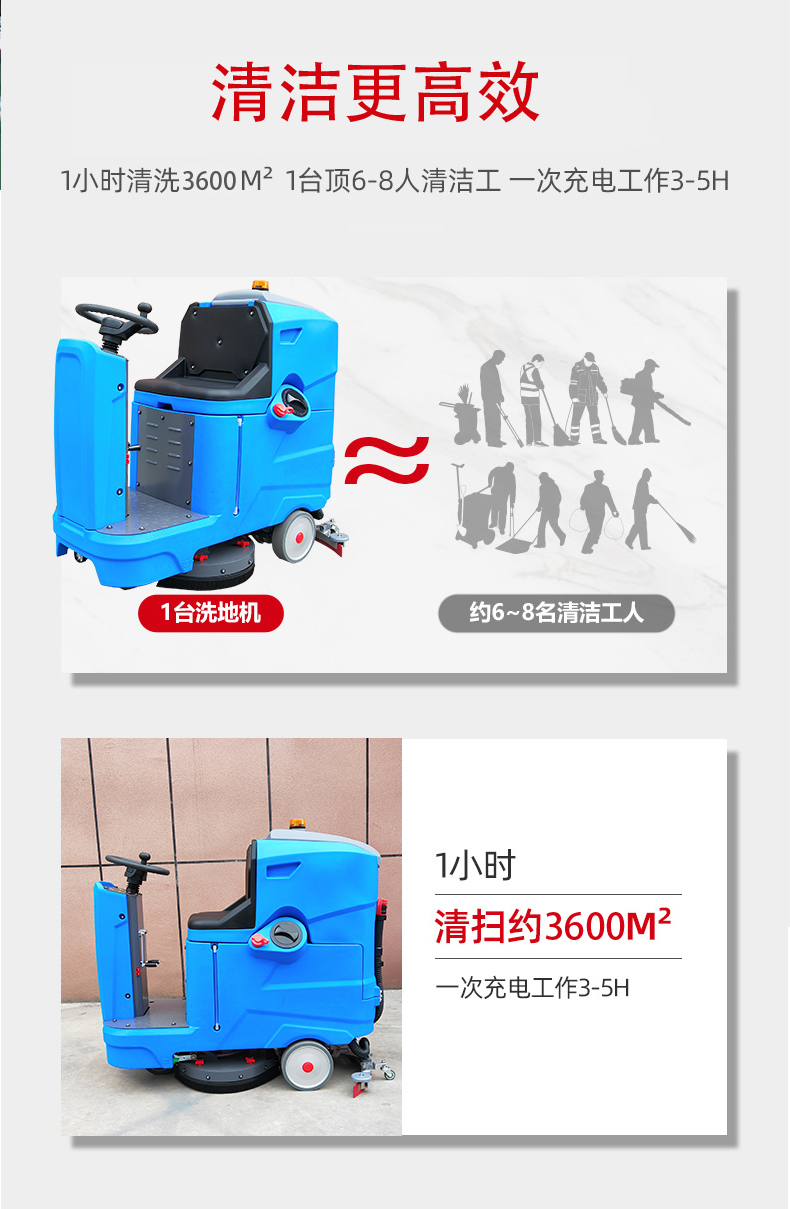 广州驾驶式洗地机更适合用在高铁站